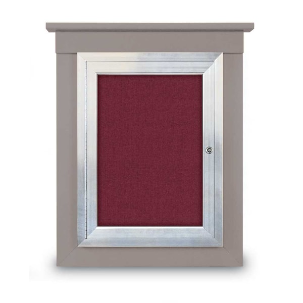 United Visual Products Sliding Glass Enclosed Letterboard, 60"x3, UV9006ACS-BLACK-GREEN UV9006ACS-BLACK-GREEN - main